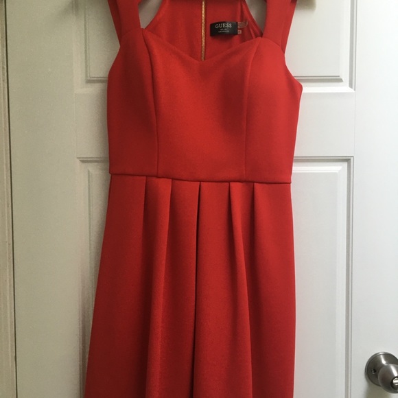 Guess tomato red cocktail dress, Pockets! - Picture 4 of 9